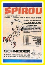 Publicité pour le Cirque Spirou parue dans le Journal de Spirou.