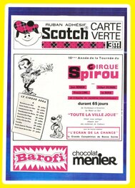 Publicité pour le Cirque Spirou parue dans le Journal de Spirou.