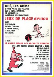 Publicité pour le Cirque Spirou parue dans le Journal de Spirou.