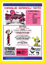 Publicité pour le Cirque Spirou parue dans le Journal de Spirou.