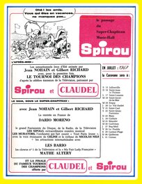 Publicité pour le Cirque Spirou parue dans le Journal de Spirou.