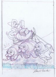 Donald Duck and Uncle Scrooge: Somewhere in Nowhere - Preliminary cover