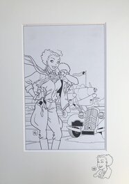 In passe partout with original drawing In passe partout with original drawing