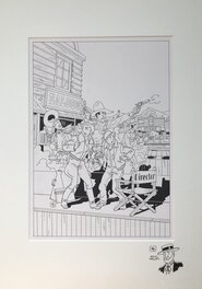 In passe partout with original drawing In passe partout with original drawing
