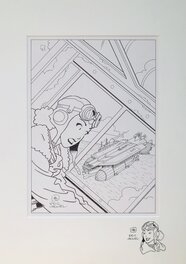 In passe partout with original drawing In passe partout with original drawing