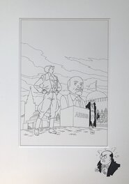 In passe partout with original drawing In passe partout with original drawing
