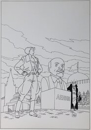 Eric Heuvel - January Jones 7 - couverture - Het lijk van Lenin - Planche originale