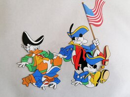 Studios Disney - Cellulo "Mickey, Goofy & co" - Illustration originale