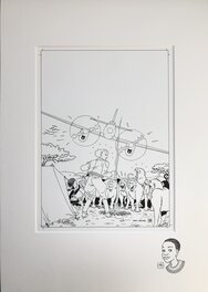 In passe partout with original drawing In passe partout with original drawing