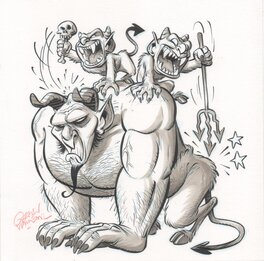 Gerben Valkema - Not All Bad - Devil - Original Illustration
