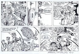 Martin Lodewijk - Agent 327 deel 13 - Het pad van de schildpad - originele halve pagina - Comic Strip