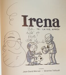 Dédicace de Morvan dans Irena tome 5 Dédicace de Morvan dans Irena tome 5