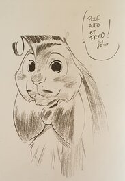 Dédicace de Delep dans le château des animaux tome 1