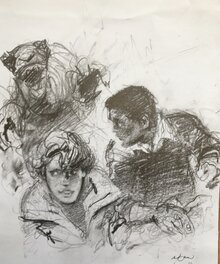 René Follet - Bob Morane - Original art