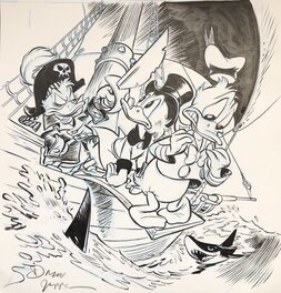 Daan Jippes - Donald Duck - Pirates of the Caribbean - Couverture originale