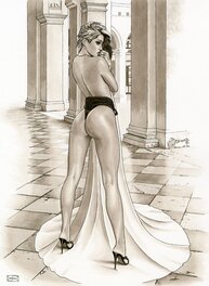 Lounis Chabane - Venise la Blanche - Illustration originale