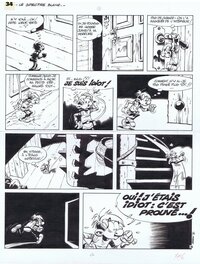 Pierre Seron - Mini-mensjes 6 Het spookschip - Planche originale