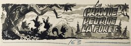 Claude Marin - La grande peur de la forêt - Illustration originale