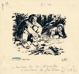 René Follet - René Follet | 1961 | Le loup fantôme - Illustration originale