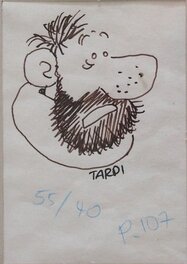 Jacques Tardi - Portrait de Haddock - Original Illustration