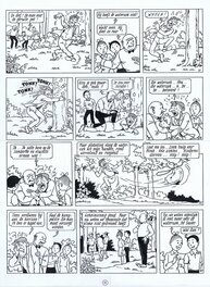 Willy Vandersteen - Suske en Wiske 216 De wervelende waterzak - Planche originale