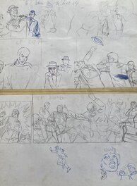 Verso side original sketches