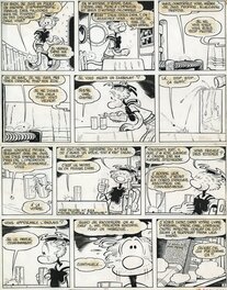 Guy Mouminoux - 1968 - Goutatou et Dorochaux, "Une puce gentille" - Planche originale