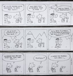 Luc Cromheecke - TACO ZIP, 3 strips de Spirou - Planche originale