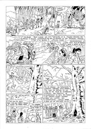 Jean-Pierre Deruelles - Les excursionnistes page 16 encrage - Comic Strip