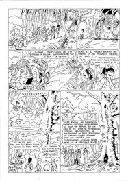 Jean-Pierre Deruelles - Les excursionnistes page 16 encrage - Planche originale