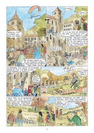 Jean-Pierre Deruelles - Les Excursionnistes page 28 couleurs - Planche originale