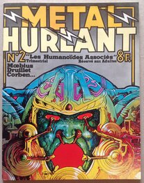 Metal Hurlant 2 de 1975 Couverture Philippe Druillet .