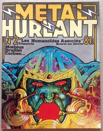 Metal Hurlant 2 de 1975 Couverture Philippe Druillet . Metal Hurlant 2 de 1975 Couverture Philippe Druillet .