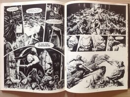Pages 34 et 35 du Metal Hurlant 2 pour Les Armées du Conquérant en Avril 1975 . Pages 34 et 35 du Metal Hurlant 2 pour Les Armées du Conquérant en Avril 1975 .