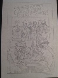 Secret Origins Collection. Cover pencil prelim