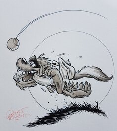 Gerben Valkema - Not all bad -werewolf - Original Illustration