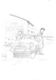Jean-Luc Delvaux - Delvaux - Une aventure de Jacques Gipar - Illustration originale