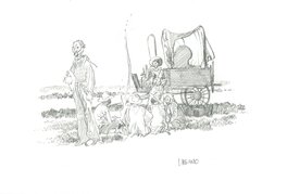 Hugues Labiano - L'étoile du désert - Original Illustration