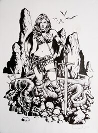 Erik Kriek - Red Sonja - Original Illustration