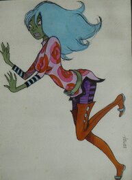 Édith - Barbarella - Original Illustration