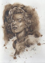 Juapi - Marilyn Monroe - Illustration originale
