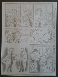 Antonio Lapone - Accords sensibles - planche sur calque - crayonne - Comic Strip