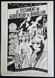 Antonio Lapone - Hommage à Freddy Lombard d'Yves Chaland - couverture pour une sérigraphie - Illustration originale
