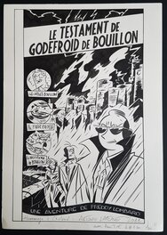 Hommage à Freddy Lombard d'Yves Chaland - couverture pour une sérigraphie