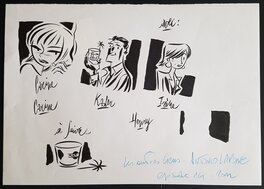 Antonio Lapone - Les autres gens - planche de présentation des personnages - Comic Strip