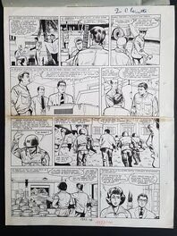 Planche originale - Les belles histoires de l'oncle Paul - Le sous-marin se cachait dans un parc - planche