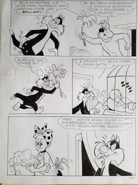 unknown - Titi et gros Minet - Le grand menage - planche 03 - Comic Strip
