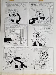 unknown - Titi et gros Minet - Le grand menage - planche 04 - Planche originale