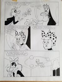 unknown - Titi et gros Minet - Le grand menage - planche 05 - Comic Strip