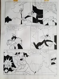 unknown - Titi et gros Minet - Le grand menage - planche 11 - Planche originale